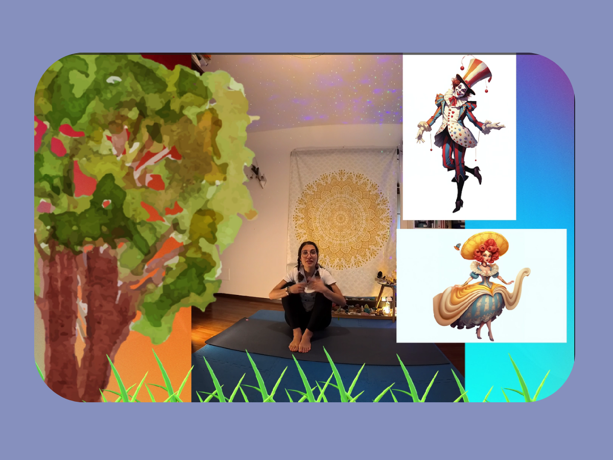 Lezione di yoga per Carnevale