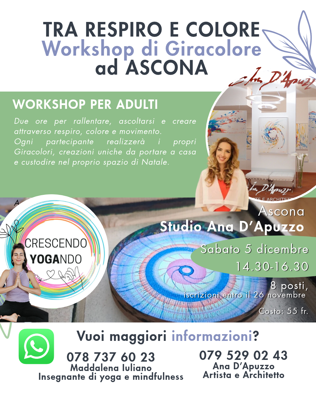 Tra respiro e colore – Workshop di Giracolore ad Ascona