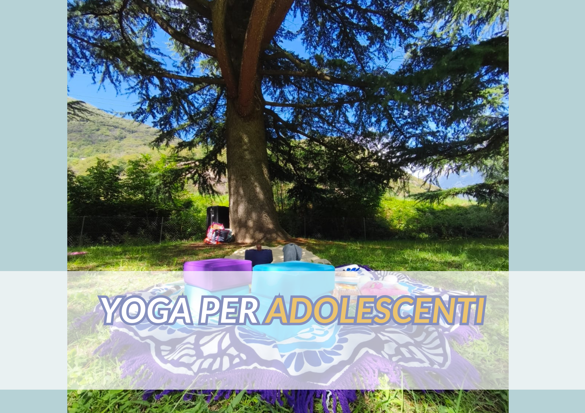 Yoga per adolescenti all'aperto