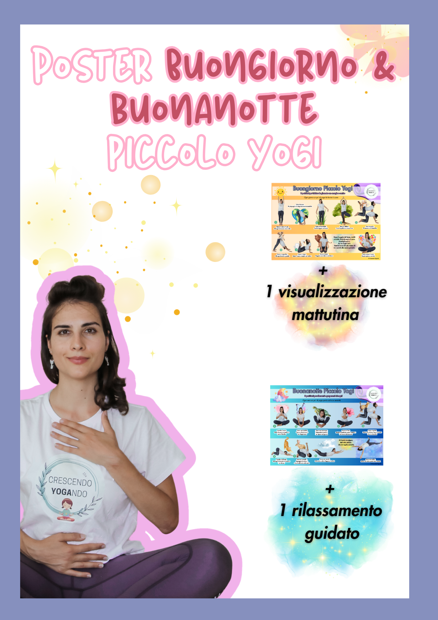 Poster A3 fronte/retro Piccolo Yogi